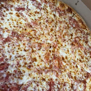 Large cheese pizza