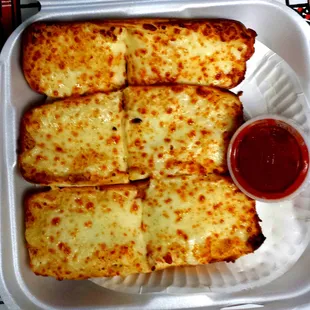 Cheesy garlic bread...a must
