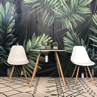 The valmes dining set (table $150, chair $45)