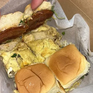 Bacon Egg &amp; Cheese Breakfast Sliders are amazing!