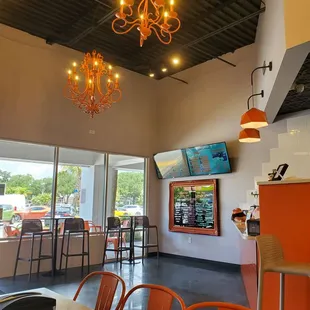 The ordering area with more seating