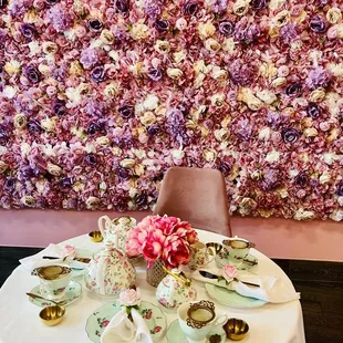 Tea party and background