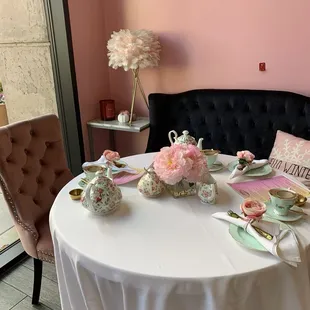 Our table at arrival