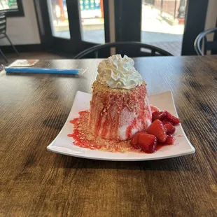 Strawberry Cheesecake Snow