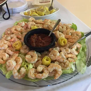 shrimp catered to party