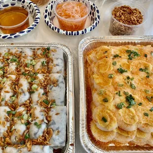Bánh Cuốn (Steamed Rice Rolls w/Pork &amp; Mushrooms)- 3/5 stars, Bánh Bèo (Steamed Rice Cake w/Onions, Bean, Shredded Shrimp)- 4/5 stars