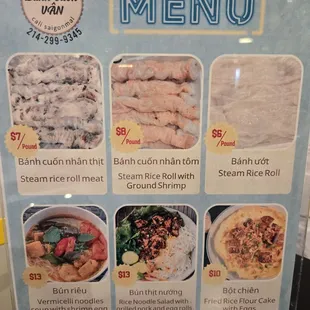 Other side of menu, it's limited