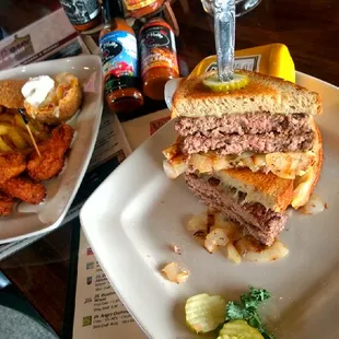 Double damn Patty Melt Appetizers Combo