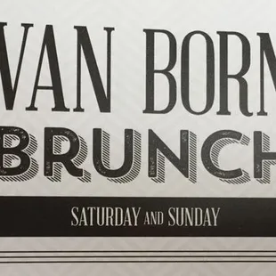 Now open for Brunch! Saturday and Sunday.  10  - 3