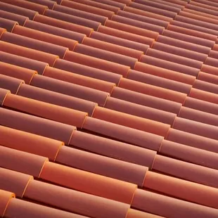 a close up of a roof