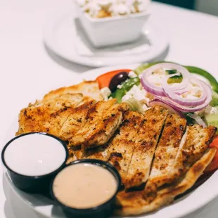 Chicken Souvlaki Platter