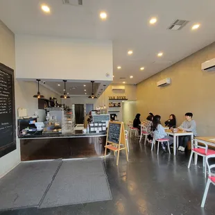 the interior of van dyke coffee roasters
