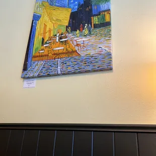 a painting on the wall