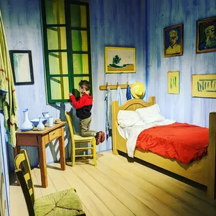 The Bedroom, "painting" you can walk into. If only they had done this with a couple of his paintings!