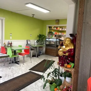 he interior of a restaurant