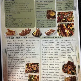 Food menu