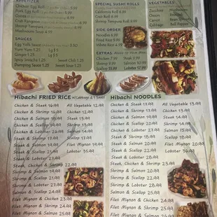Updated menu