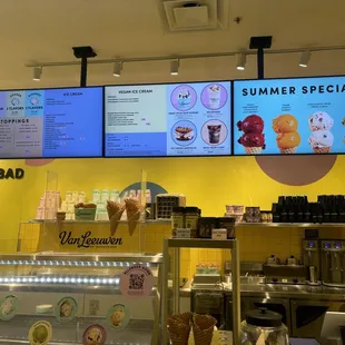 Summer specials, try the ice cream cake!!