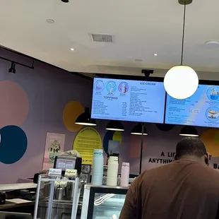 customers at the counter