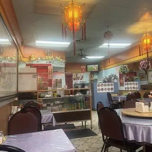 the interior of the restaurant