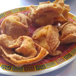 Fried wontons (meat inside)  very crispy!