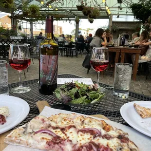 Wood fired pizza great atmosphere!