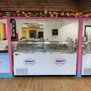 the inside of the store