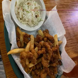 good shrimp and best coleslaw ever!