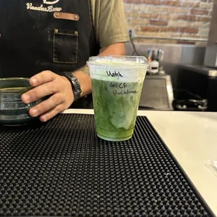 Matcha tea latte