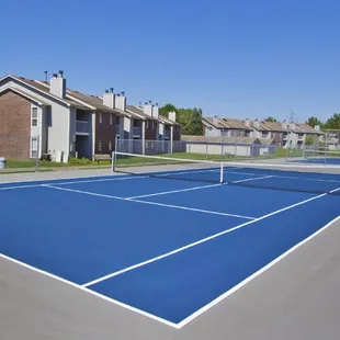 Private tennis court