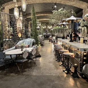 The bar area just before opening