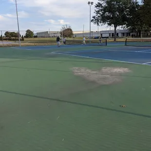 Tennis courts at Vandever Park, Broken Arrow