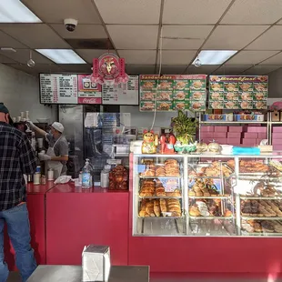 inside, nice shop and open early