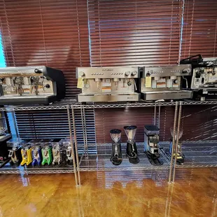 Inside the store - Espresso Machines and Coffee Grinders