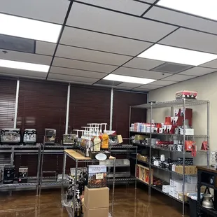 Inside the shop