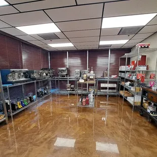 Inside the store