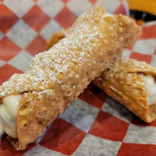 a close up of a pastry