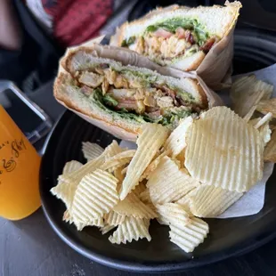 Chicken Avocado BLT w/Natural Orange Juice