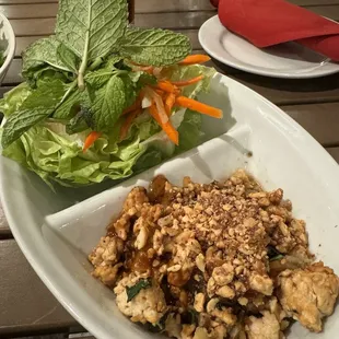 Chicken lettuce wraps were delicious !!  Definitely must order again!