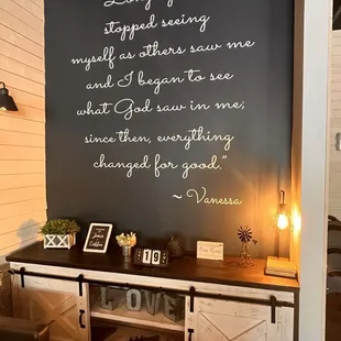 A personal note from the owner. Very cool.