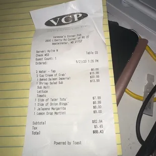 Receipt