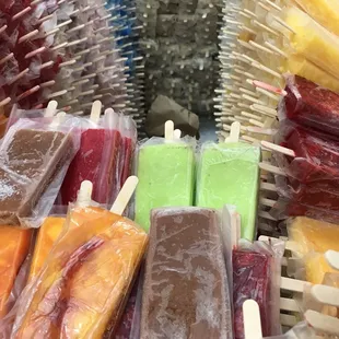 a variety of pops