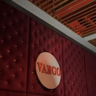 vango logo on the wall