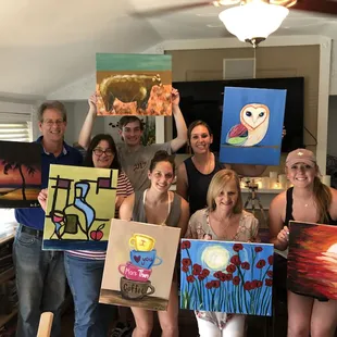 Family paint party