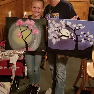 Little Elm church ladies social paint party