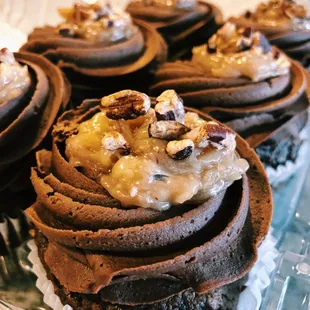 German Chocolate Cupcakes