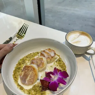 Best syrniki in town with cappuccino