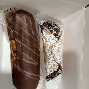 Eclair and Canoli