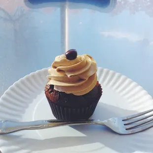 chocolate coffee cupcake