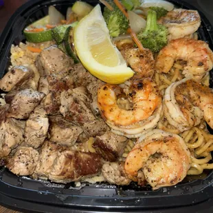 Steak and shrimp combo